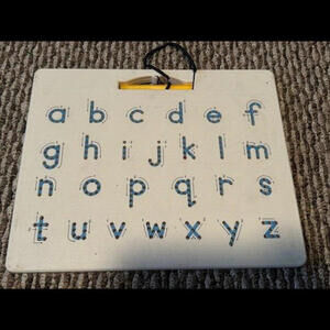 Double Sided Magnetic Letter Tracing Board - 2 in 1 Alphabet Writing Practice